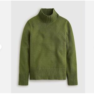 J. Crew Olive Green Turtleneck Sweater